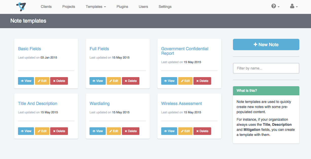 Shows the project creation page with a drop down list with the available methodologies.